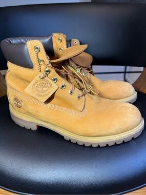 Timberland Men's 6-Inch Premium Waterproof Boots - Wheat Sz 12M 2340 Great